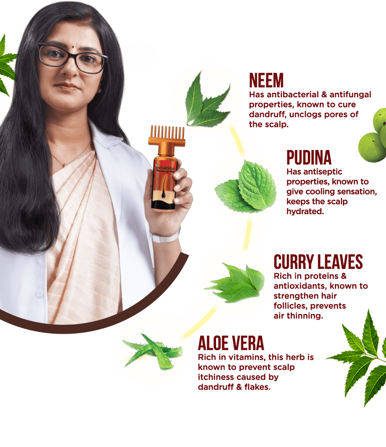 Indulekha Neemraj Anti Dandruff Hair Oil 